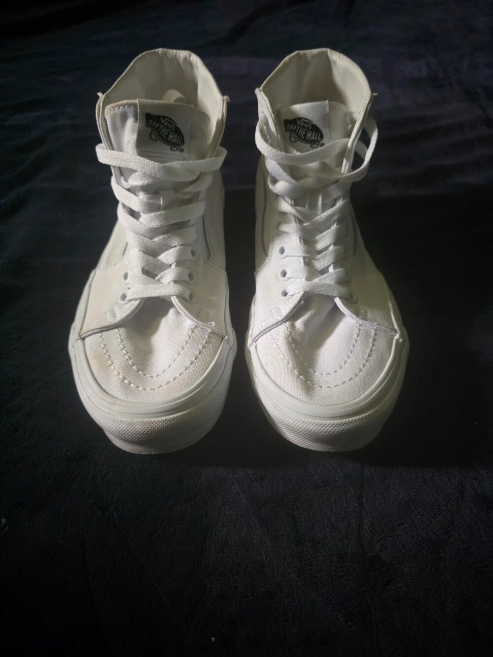 Vans high top all white